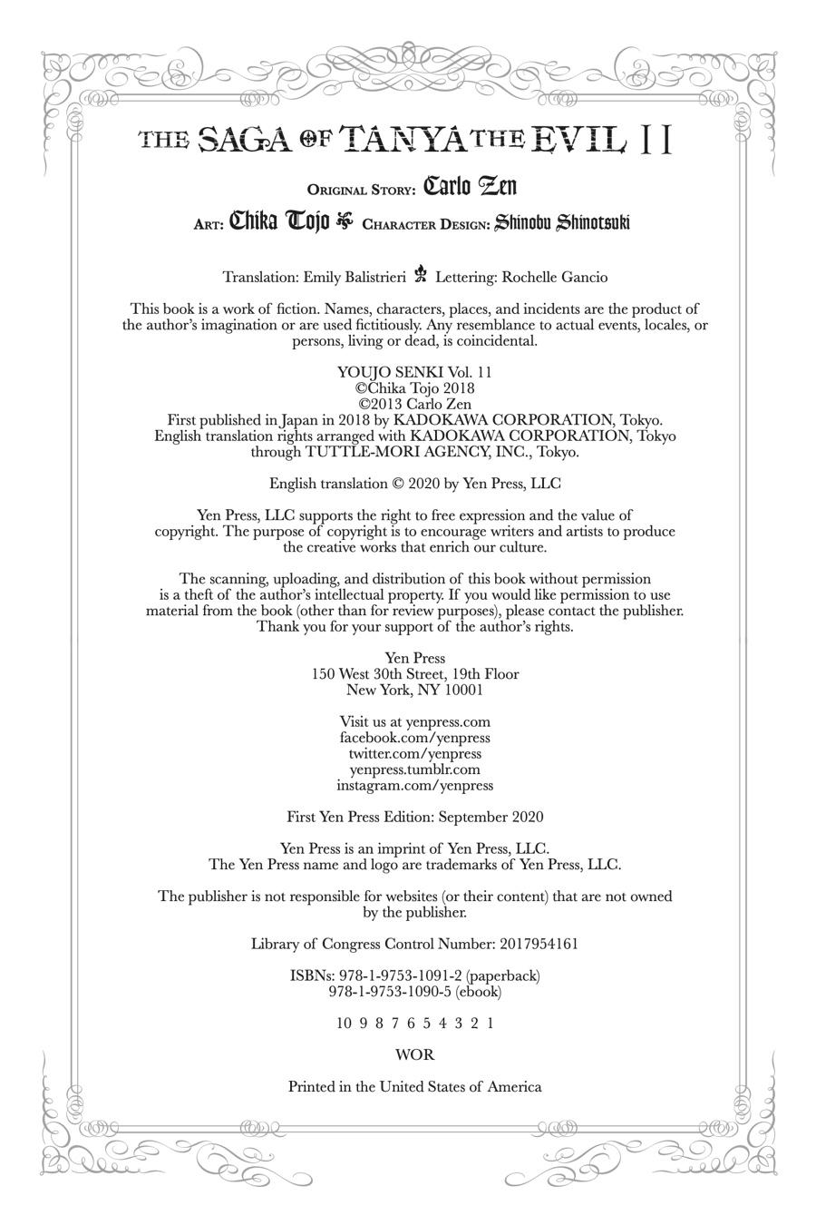 Read The Saga of Tanya the Evil ENGLISH Manga Online