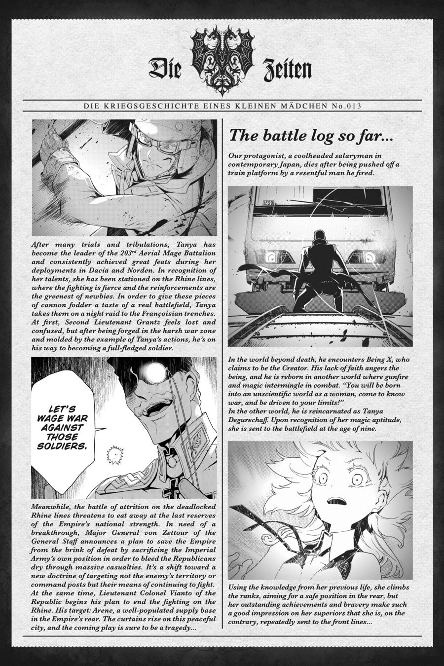 Read The Saga of Tanya the Evil ENGLISH Manga Online