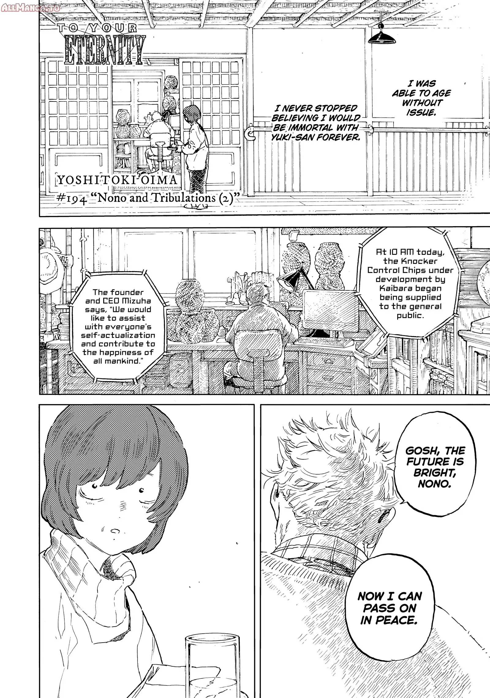 Read To Your Eternity ENGLISH Manga Online