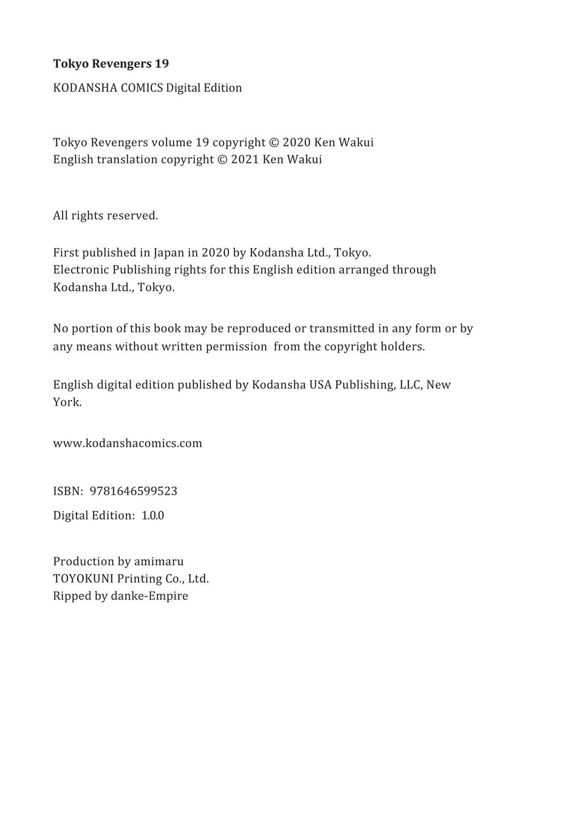 Read Tokyo Revengers ENGLISH Manga Online