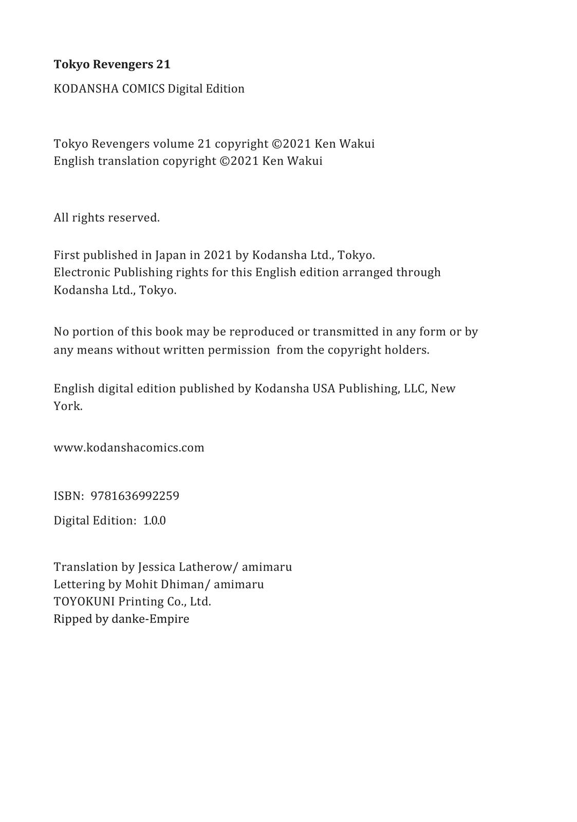 Read Tokyo Revengers ENGLISH Manga Online