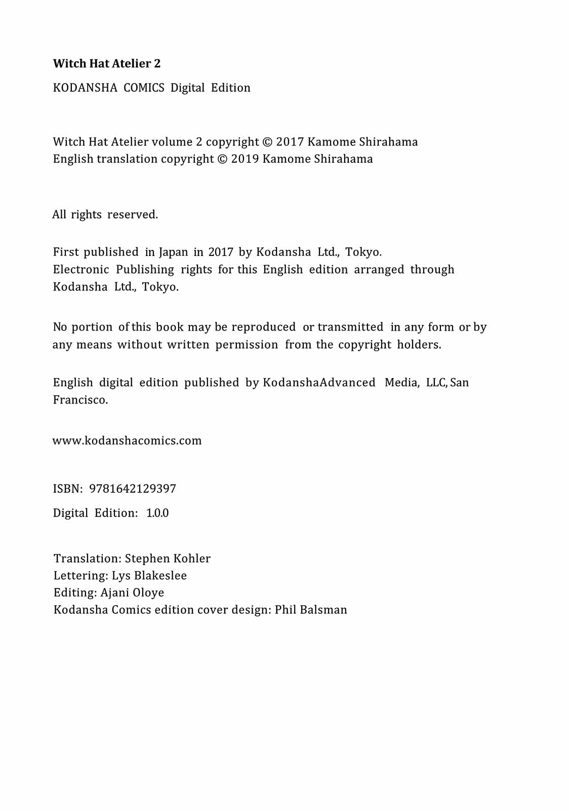 Read Witch Hat Atelier ENGLISH Manga Online