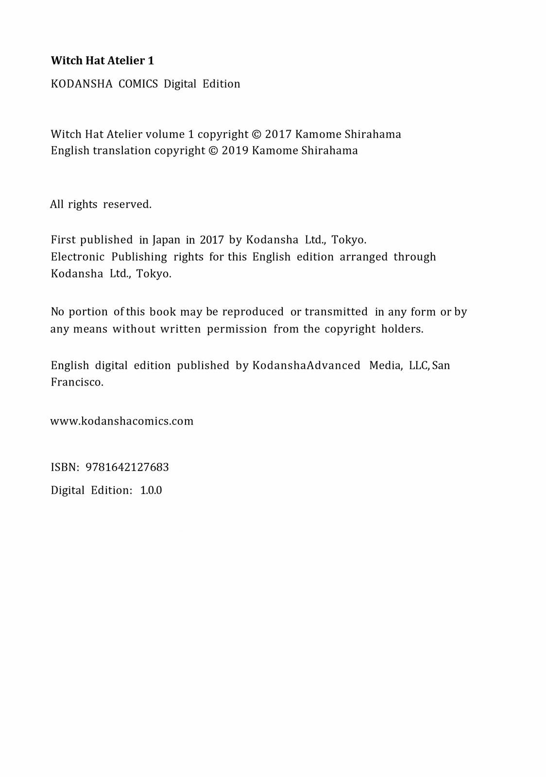 Read Witch Hat Atelier ENGLISH Manga Online