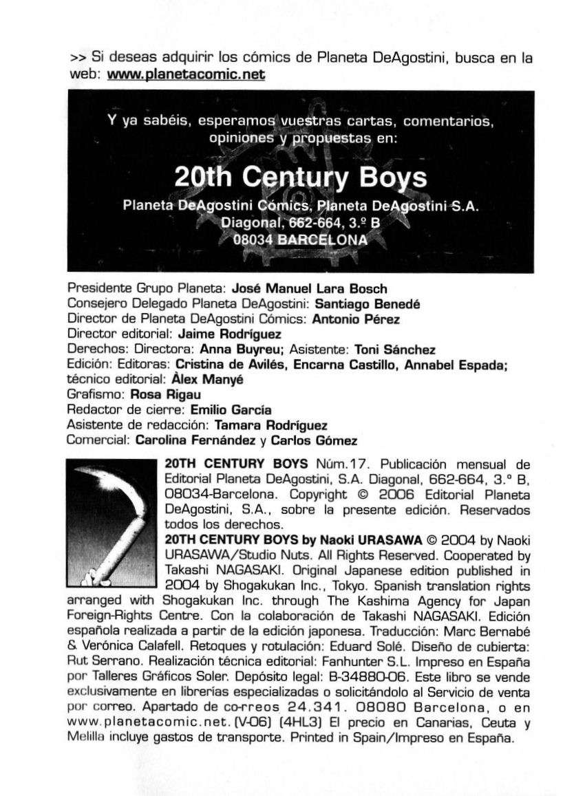 Read 20th Century Boys Español Manga Online