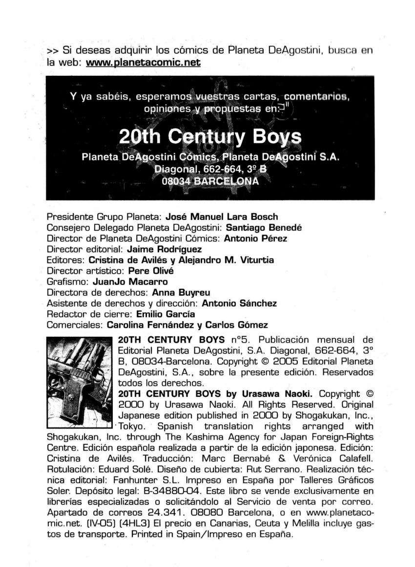 Read 20th Century Boys Español Manga Online