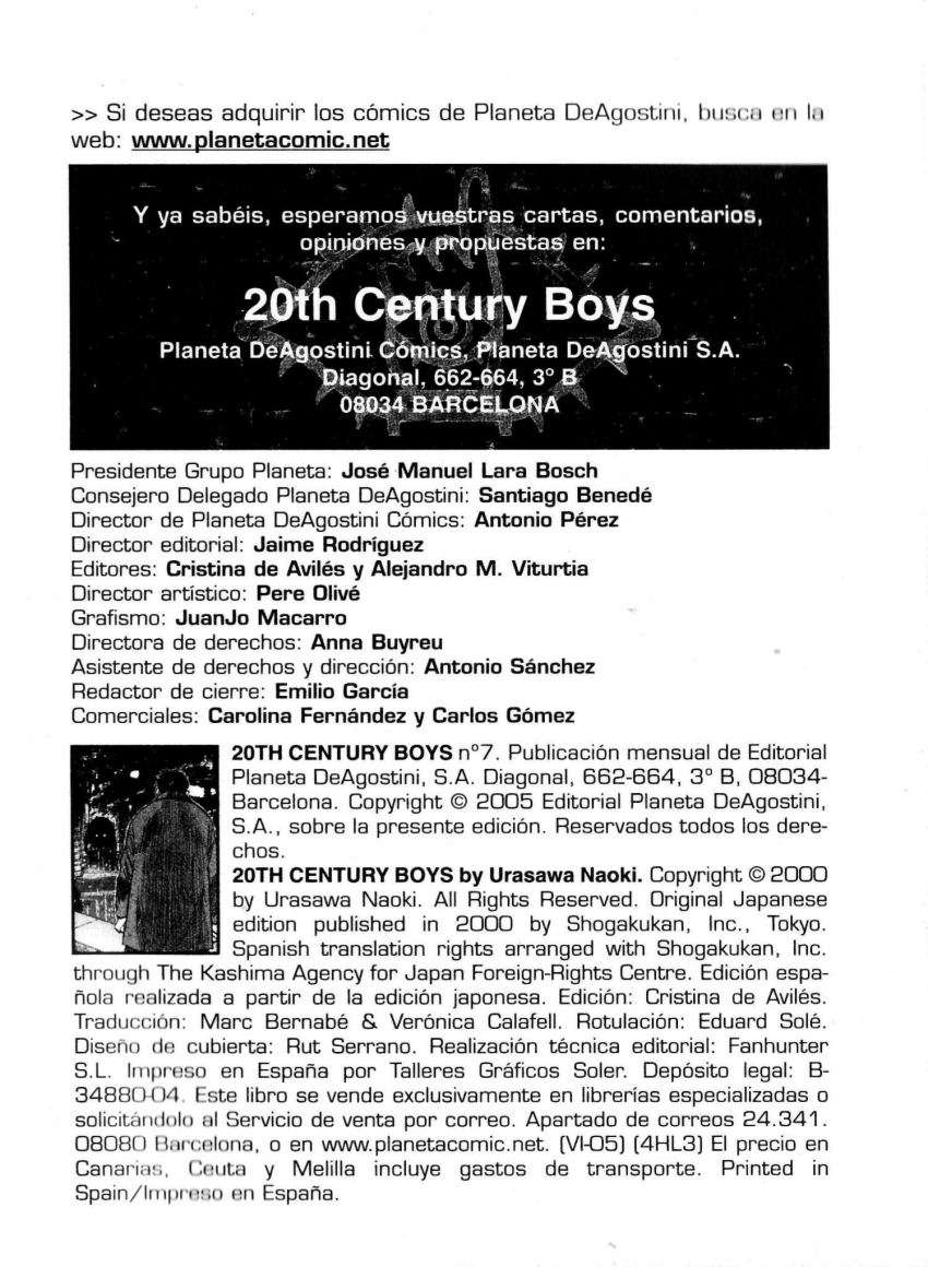 Read 20th Century Boys Español Manga Online