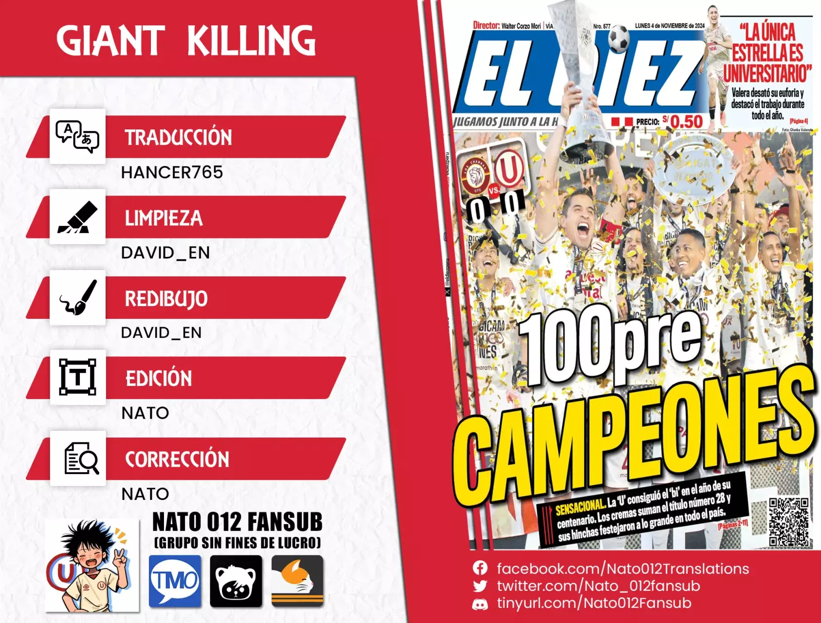 Read Giant Killing Español Manga Online