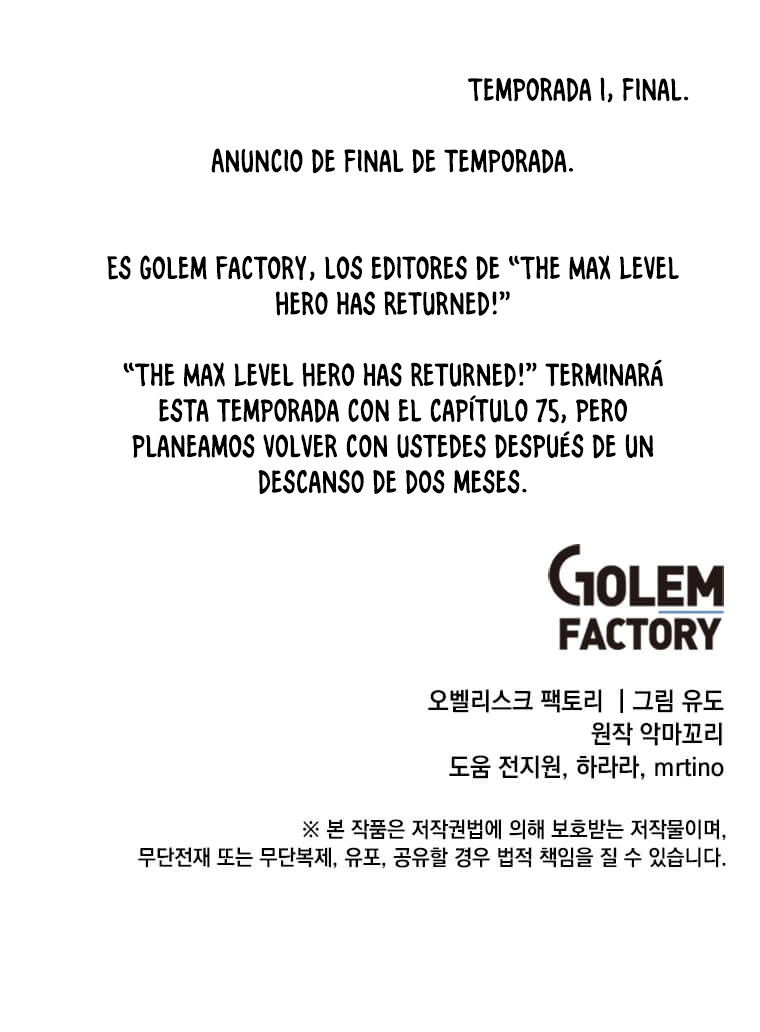 Read The Max Level Hero has Returned Español Manga Online