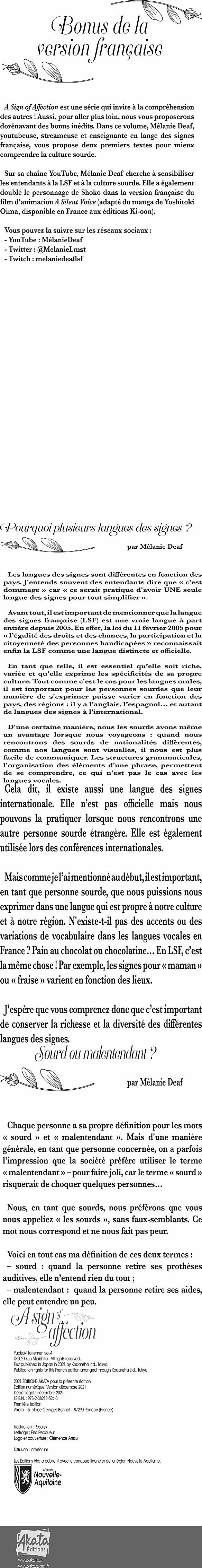 Read A Sign of Affection FRANCAIS Manga Online