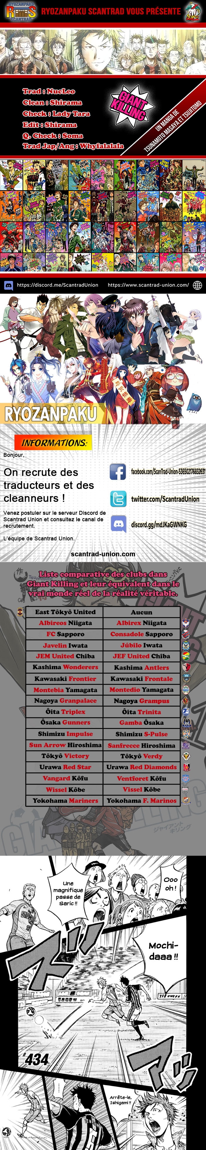 Read Giant Killing FRANCAIS Manga Online