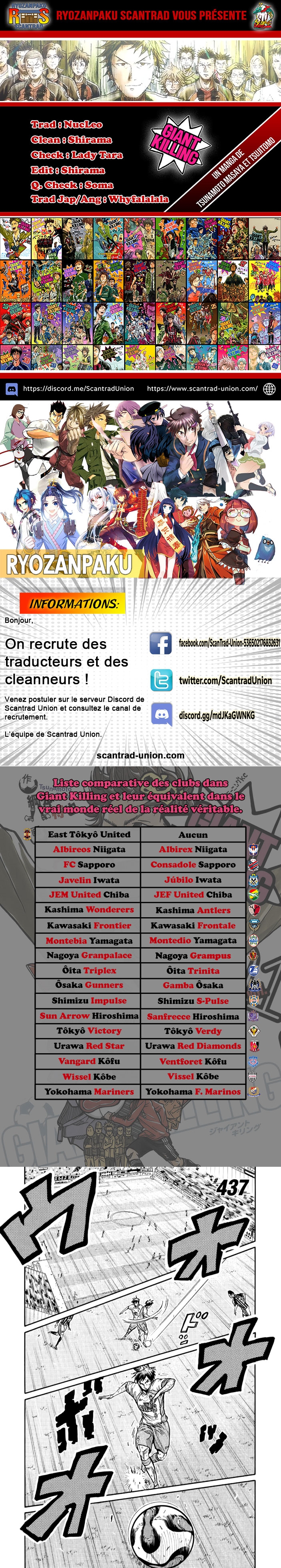 Read Giant Killing FRANCAIS Manga Online