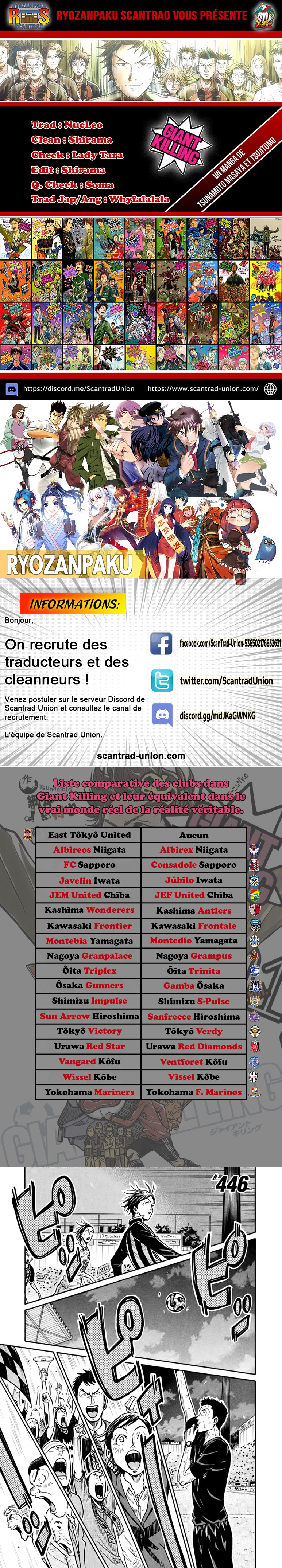 Read Giant Killing FRANCAIS Manga Online