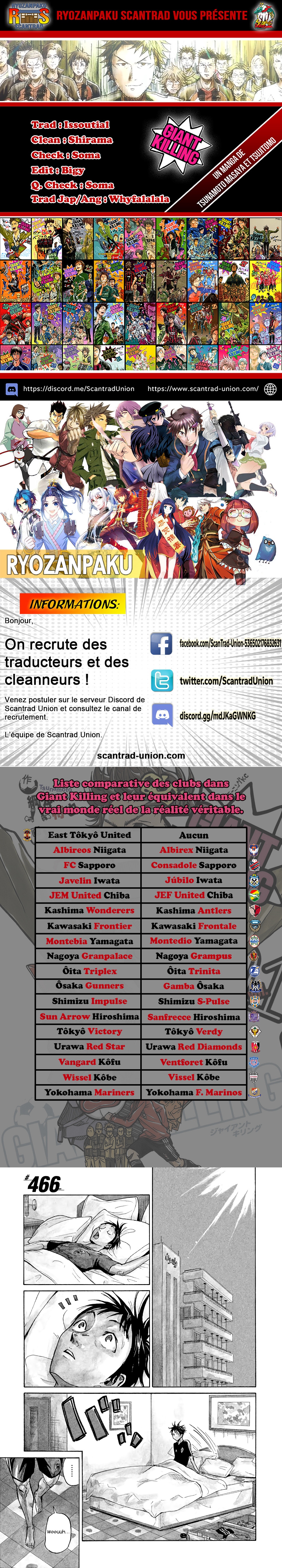 Read Giant Killing FRANCAIS Manga Online