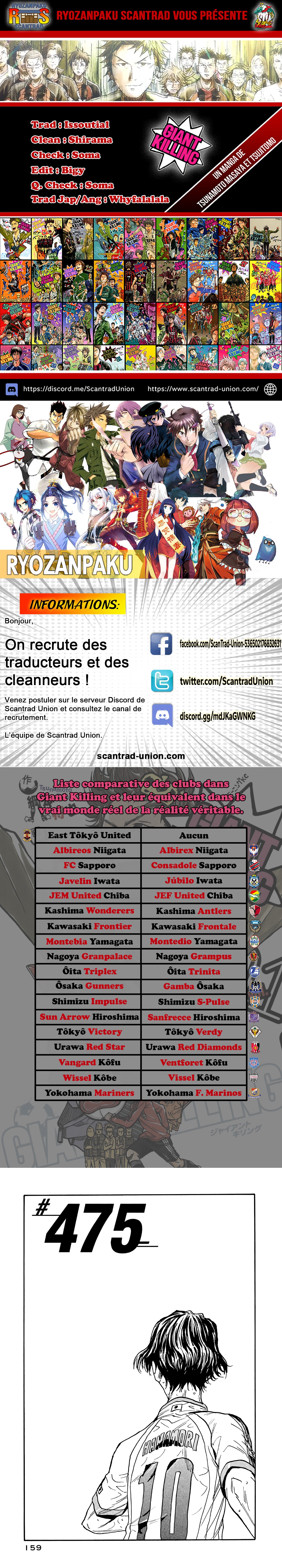 Read Giant Killing FRANCAIS Manga Online