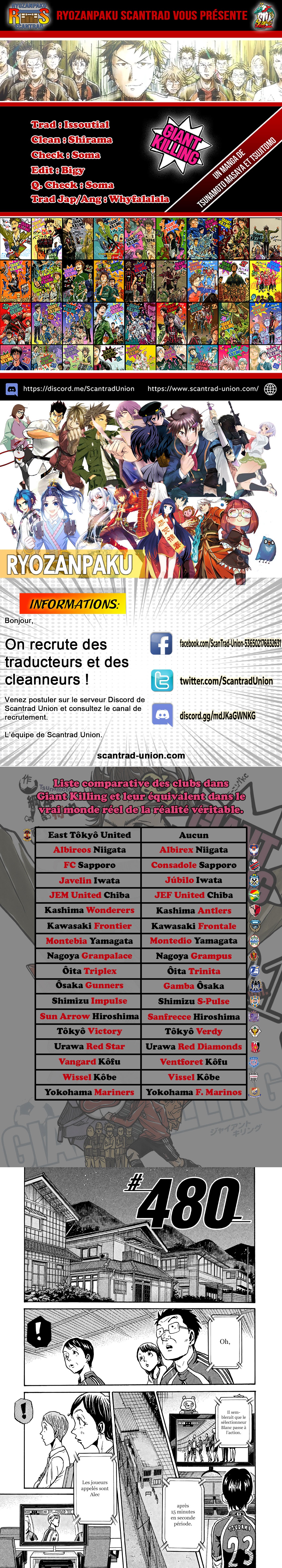 Read Giant Killing FRANCAIS Manga Online