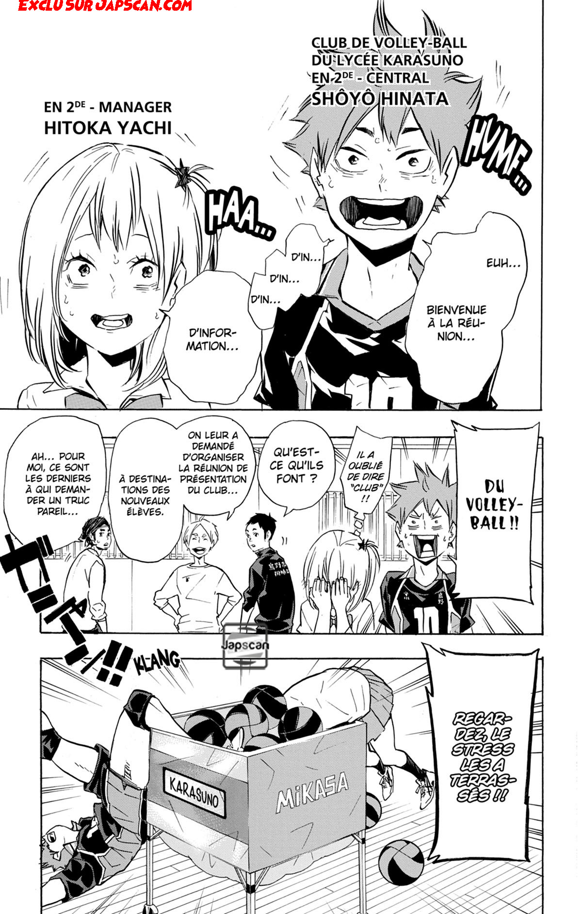 Read Haikyuu FRANCAIS Manga Online
