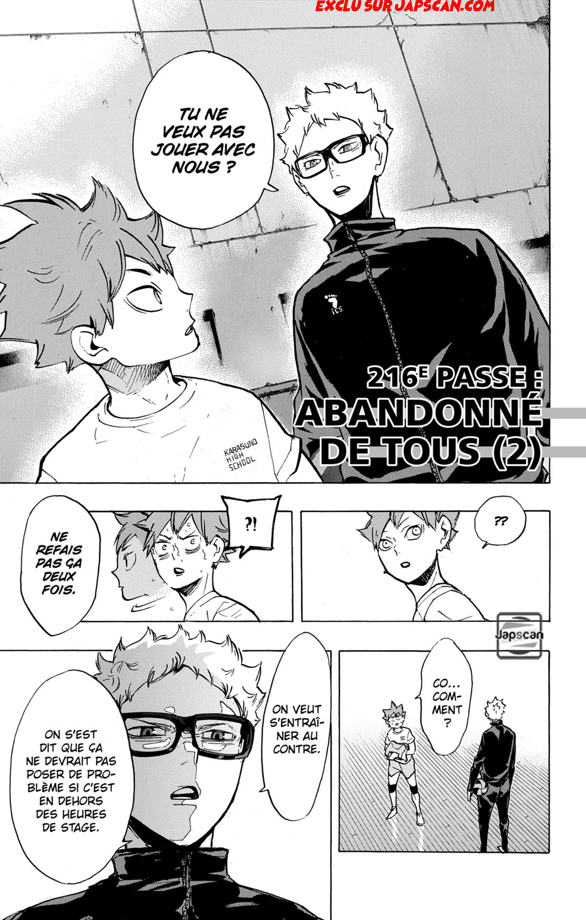 Read Haikyuu FRANCAIS Manga Online