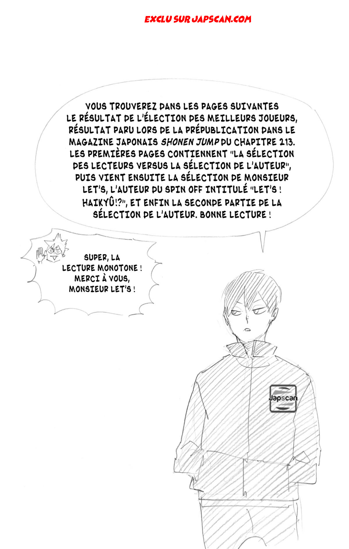 Read Haikyuu FRANCAIS Manga Online