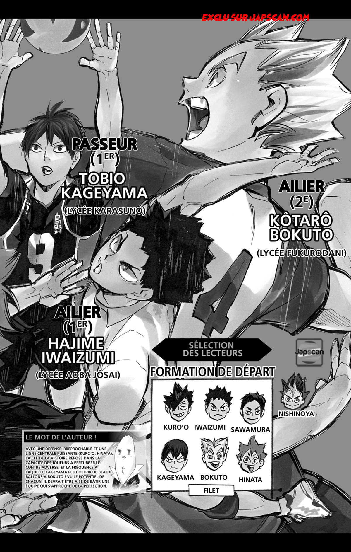 Read Haikyuu FRANCAIS Manga Online