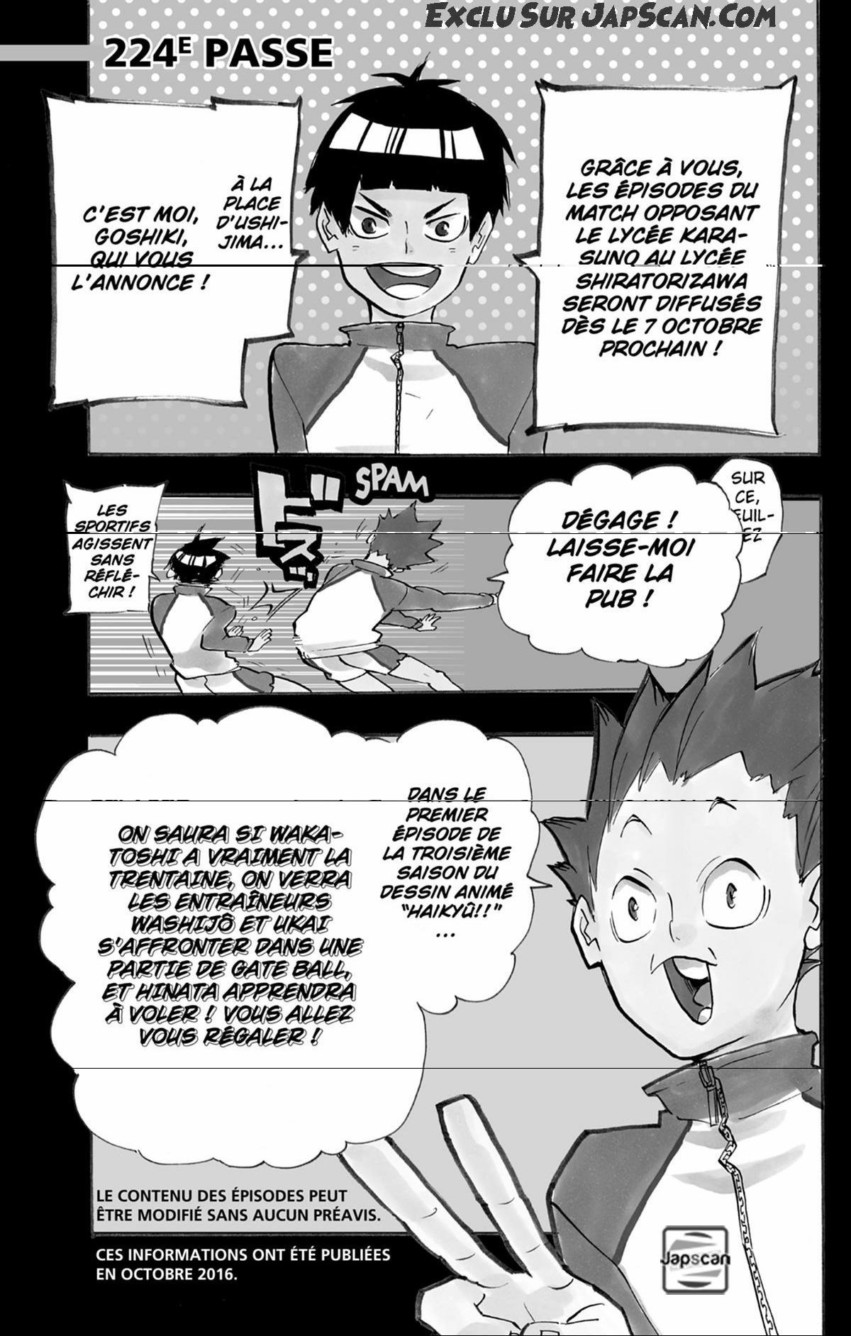Read Haikyuu FRANCAIS Manga Online
