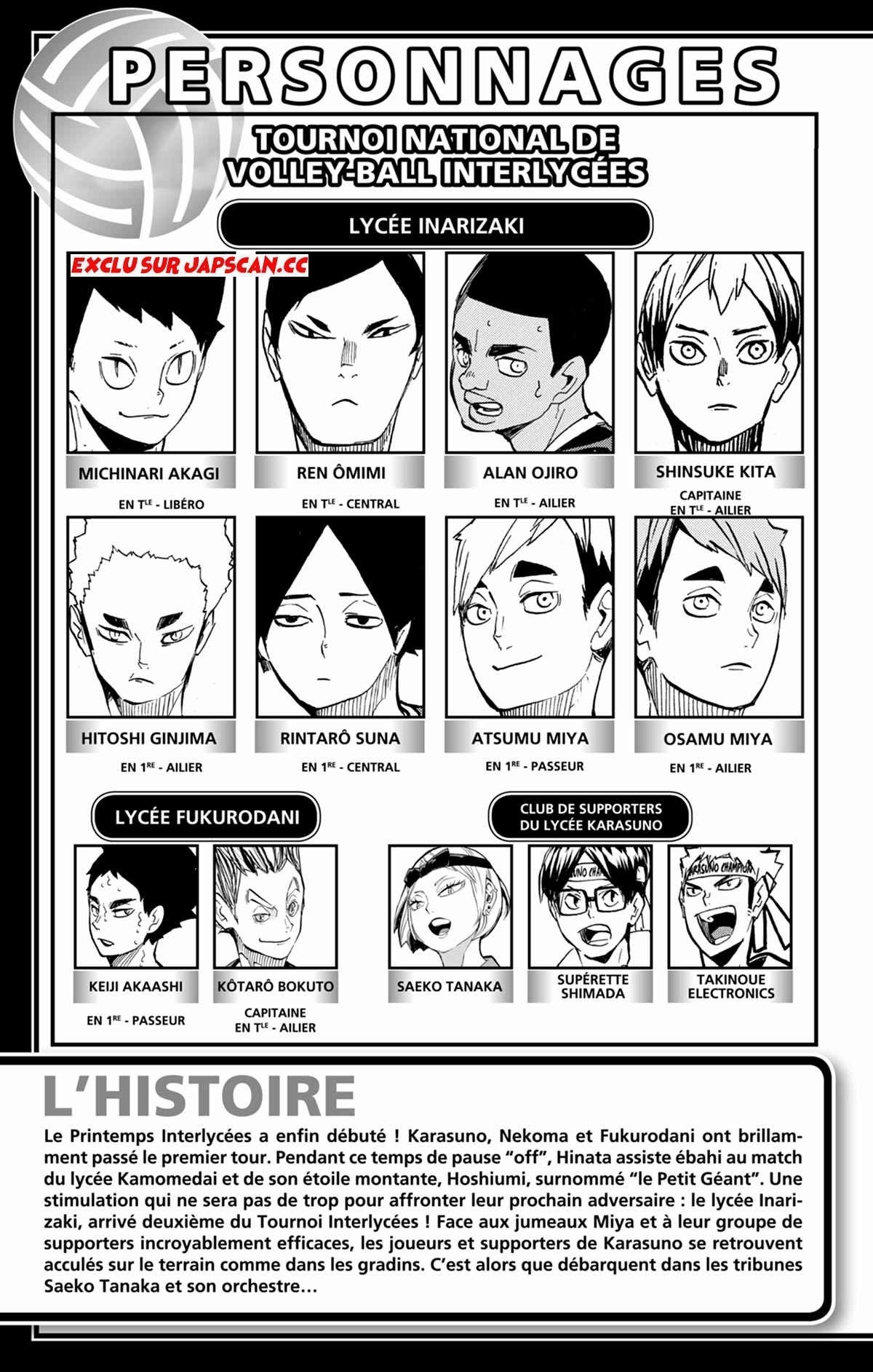Read Haikyuu FRANCAIS Manga Online