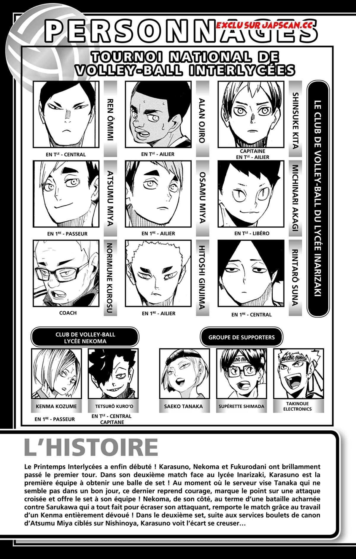 Read Haikyuu FRANCAIS Manga Online