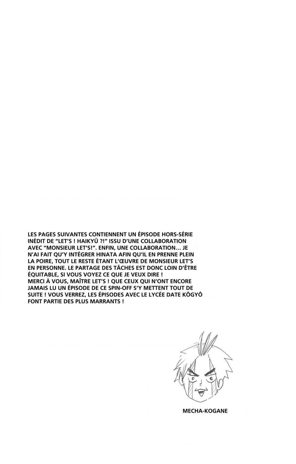 Read Haikyuu FRANCAIS Manga Online