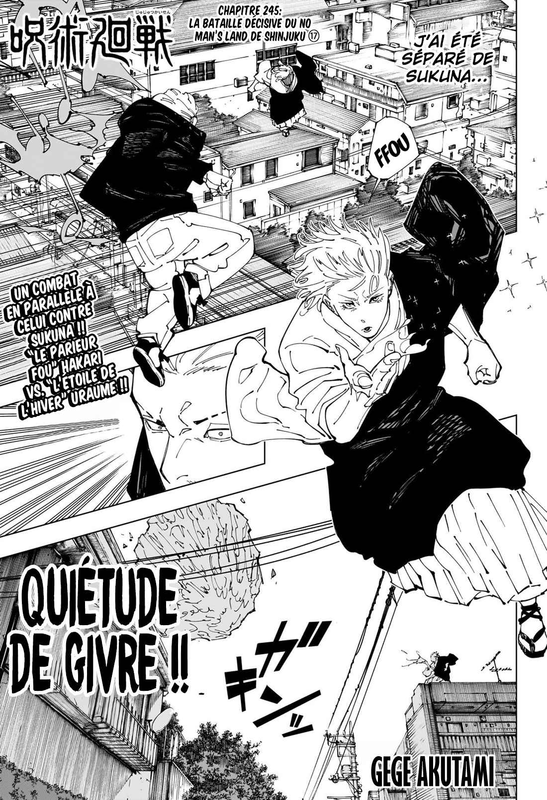 Read Jujutsu Kaisen FRANCAIS Manga Online
