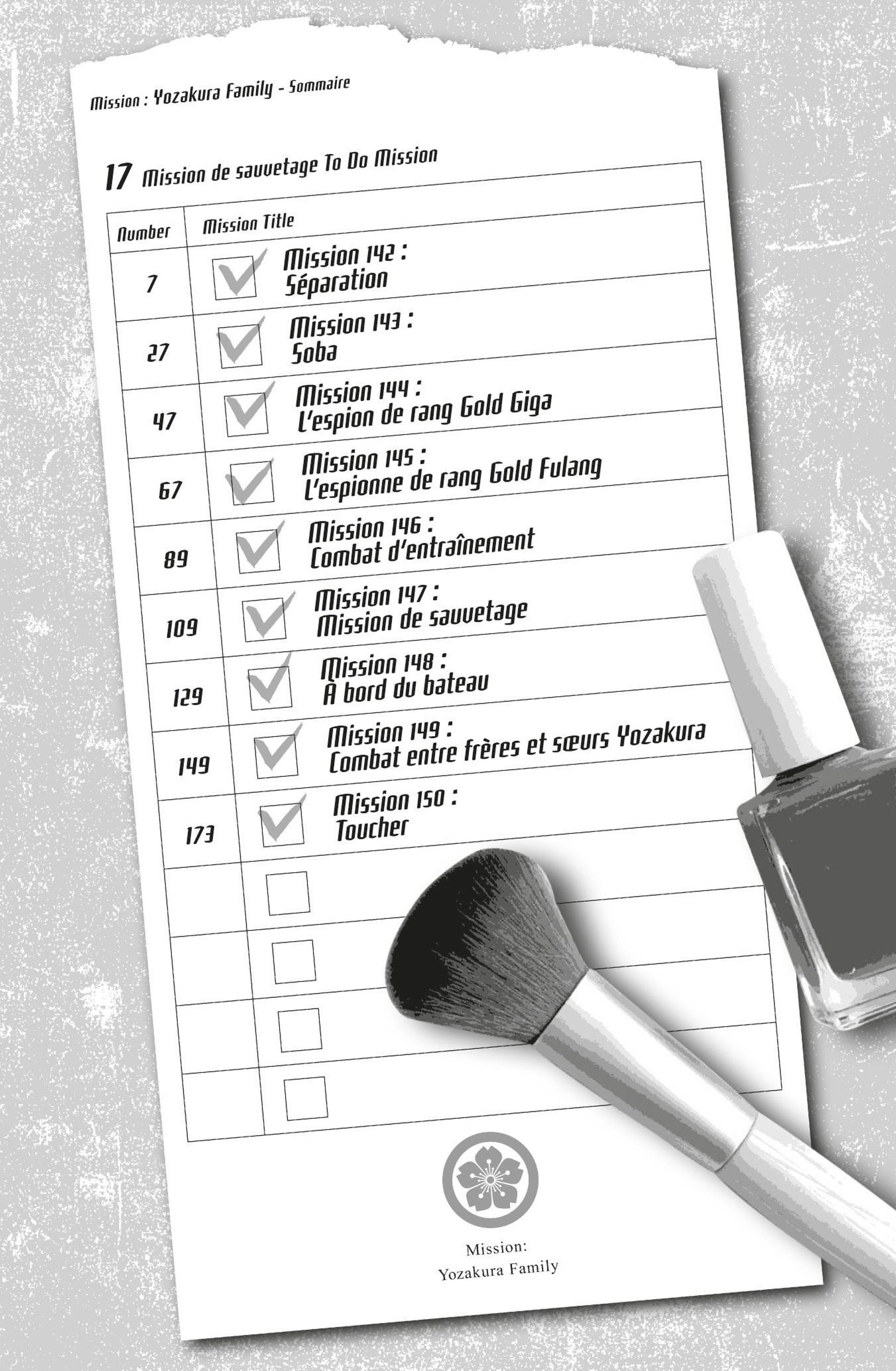 Read Mission Yozakura Family FRANCAIS Manga Online