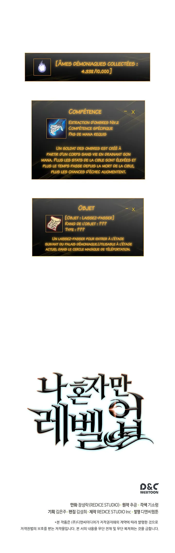 Read Solo Leveling FRANCAIS Manga Online