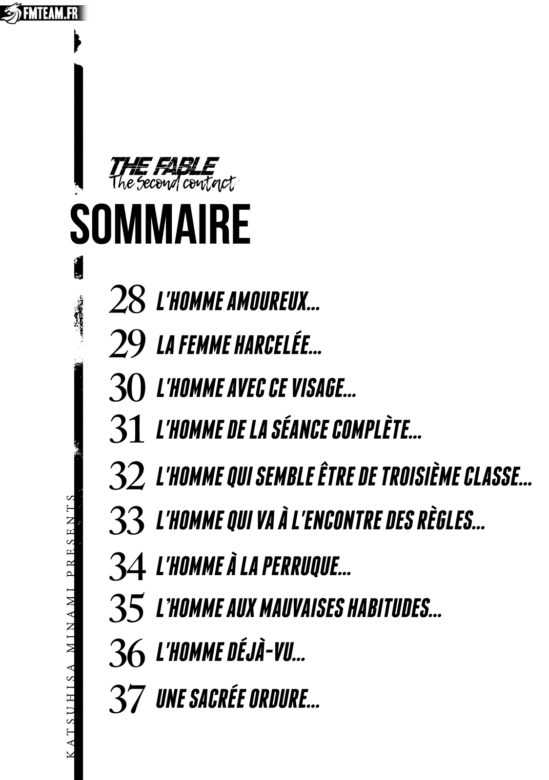 Read The Fable The Second contact and The Third Secret FRANCAIS Manga Online