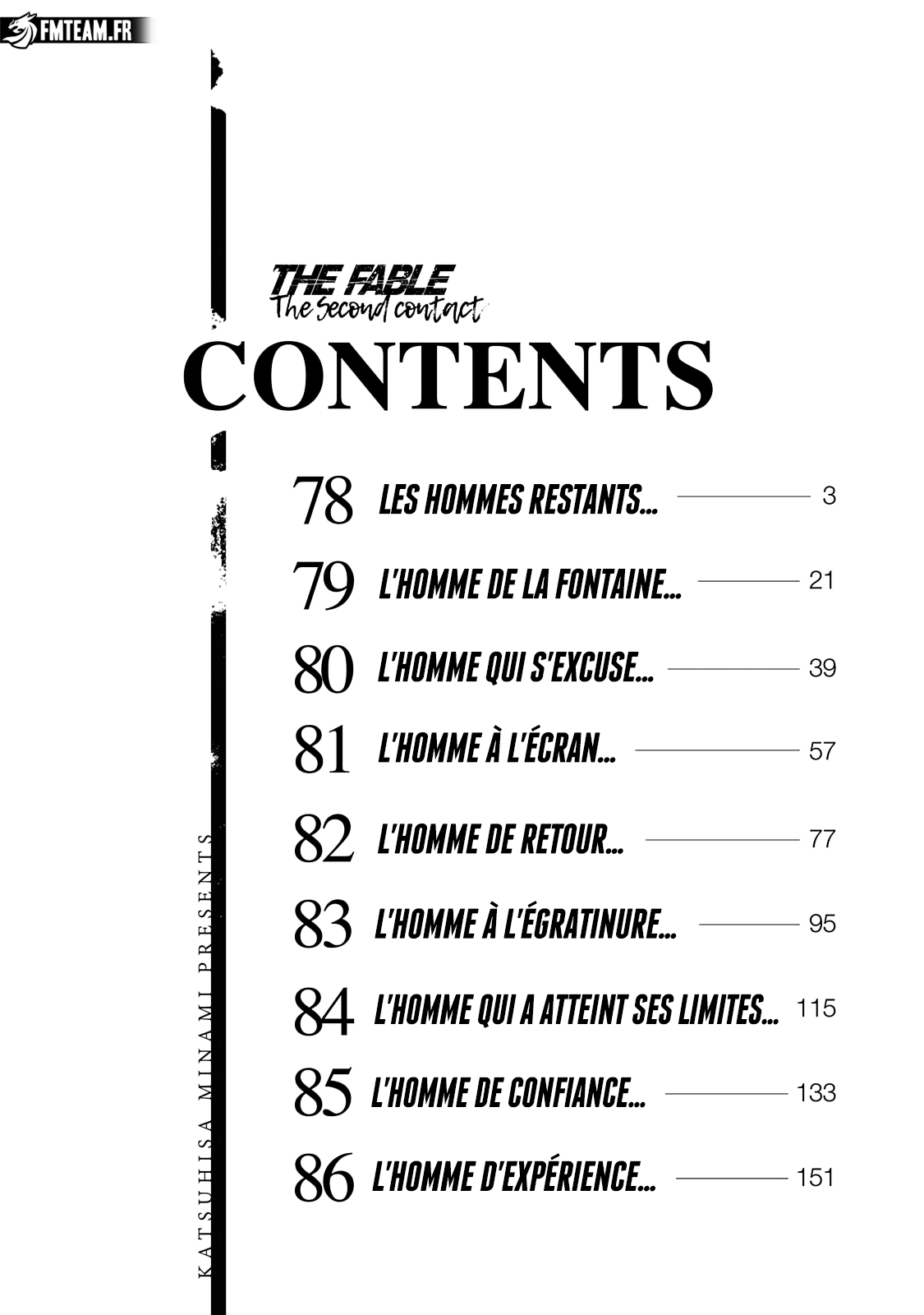 Read The Fable The Second contact and The Third Secret FRANCAIS Manga Online