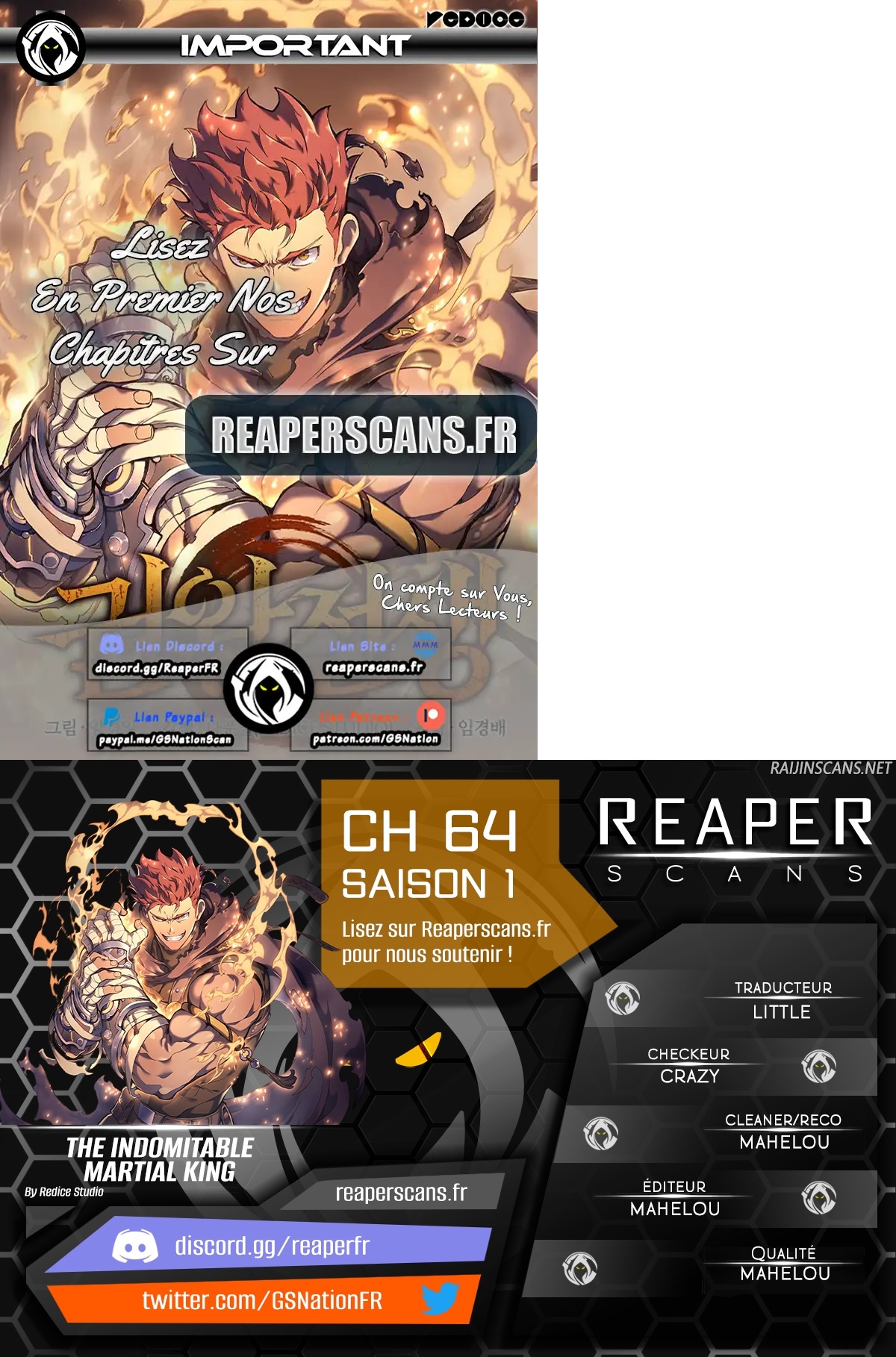 Read The Indomitable Martial King FRANCAIS Manga Online