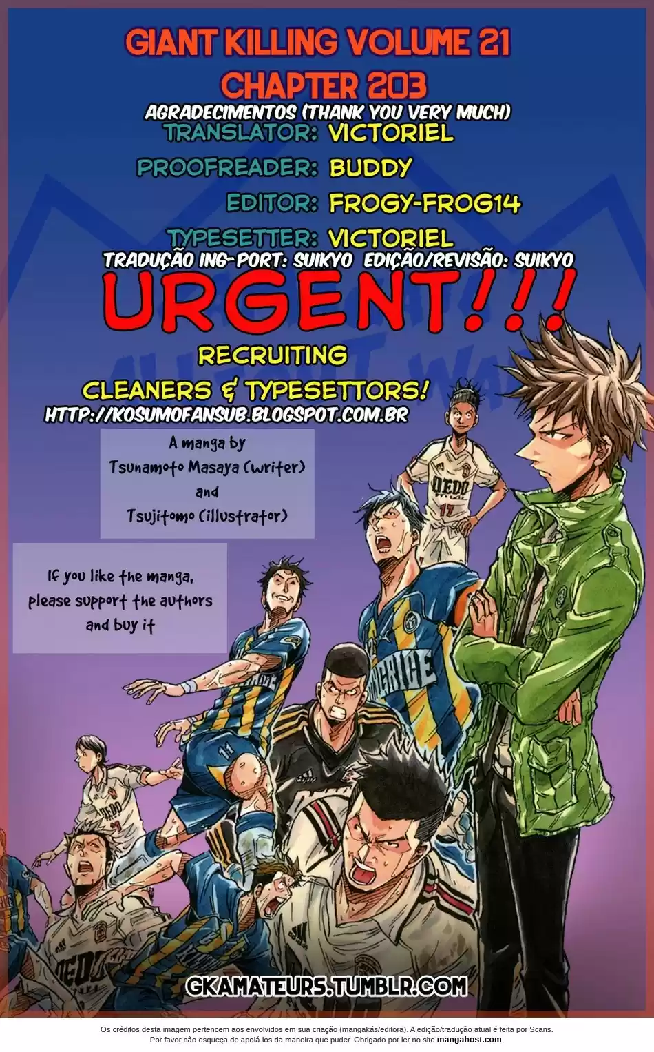 Read Giant Killing Português Manga Online