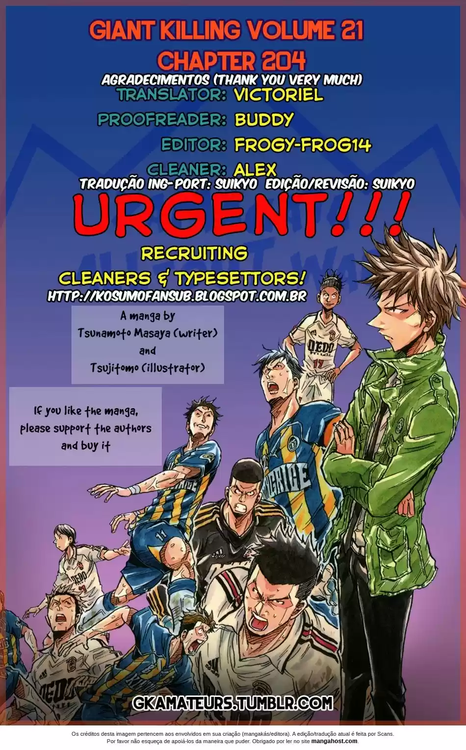 Read Giant Killing Português Manga Online