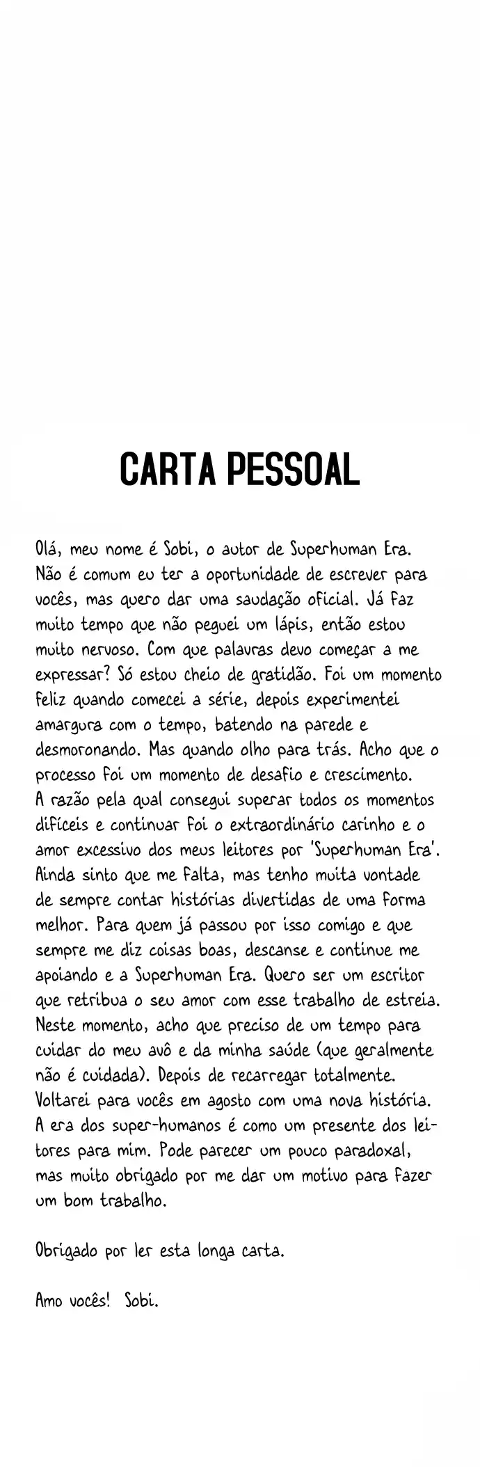 Read The Superhuman Era Português Manga Online