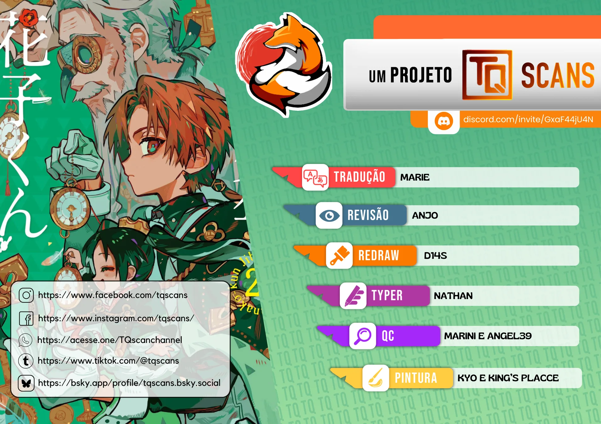 Read Toilet-bound Hanako-kun Português Manga Online