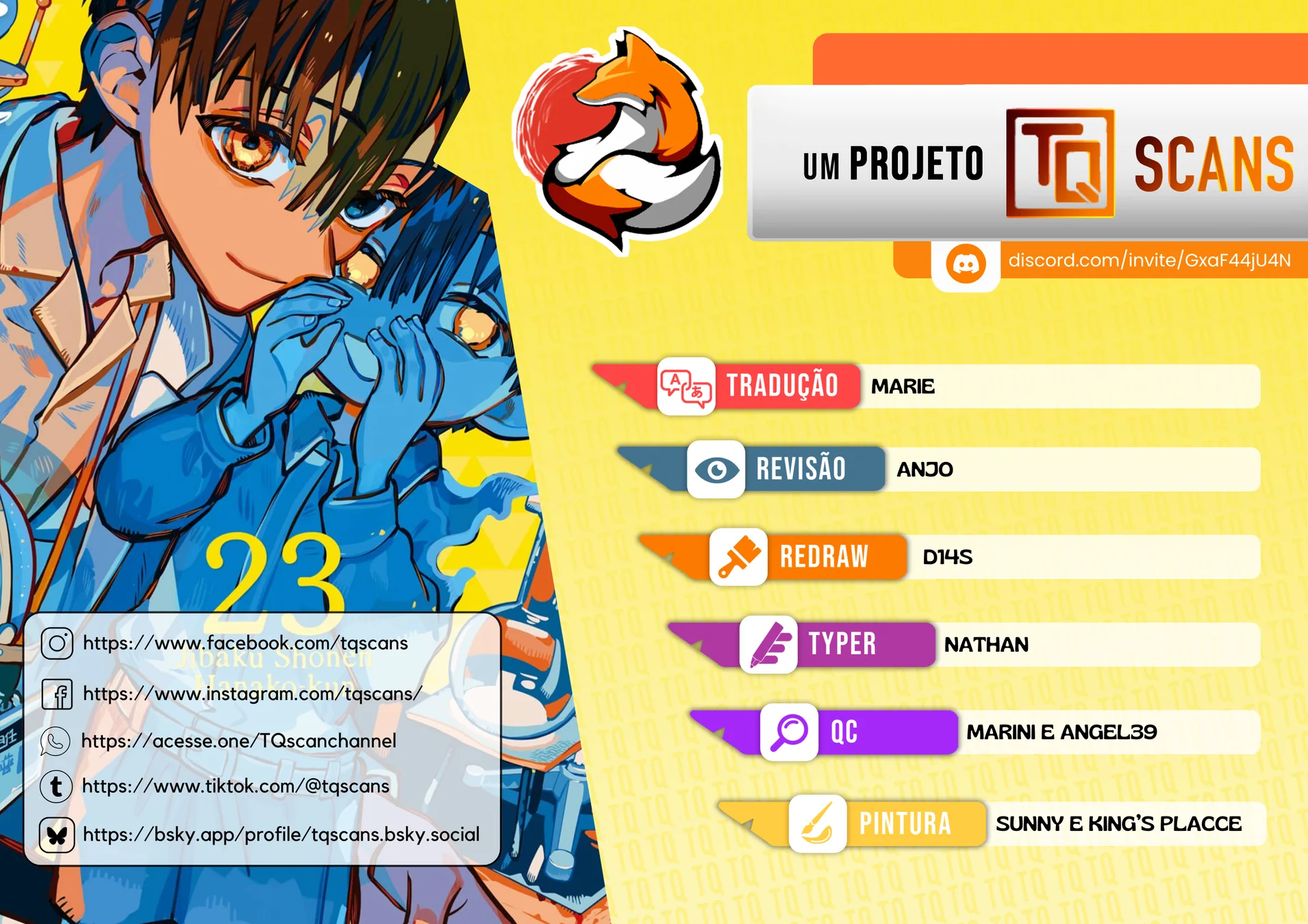 Read Toilet-bound Hanako-kun Português Manga Online