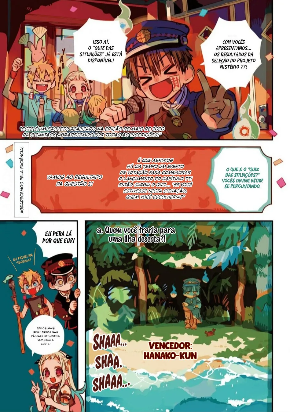 Read Toilet-bound Hanako-kun Português Manga Online